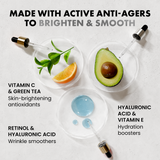 Vitamin C, Retinol, Hyaluronic Acid - 3 Pack Face Care Set