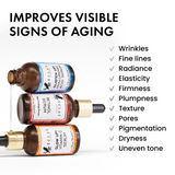 Vitamin C, Retinol, Hyaluronic Acid - 3 Pack Face Care Set